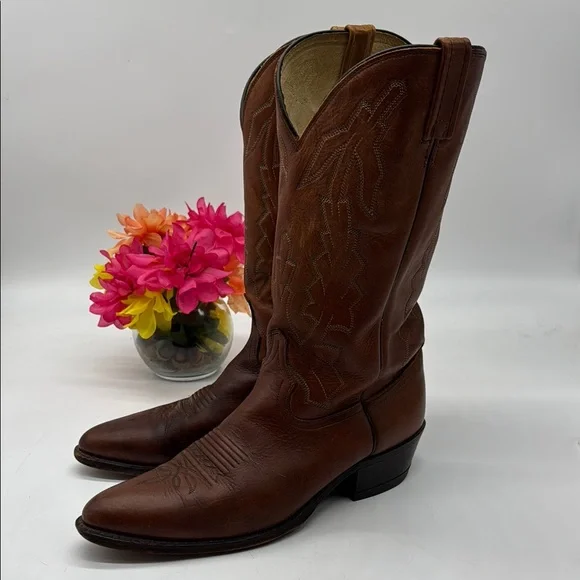 Dan Post | Shoes | Dan Post Marlboro Brown Leather Cowboy  display picture 1